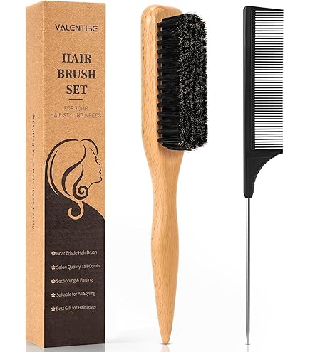 Amazon | ヘアワックススティック&スリックバックヘアブラシ4個 万能