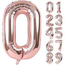 Amazon | 数字 バルーン 40インチ 大きい バースデーバルーン【数字0