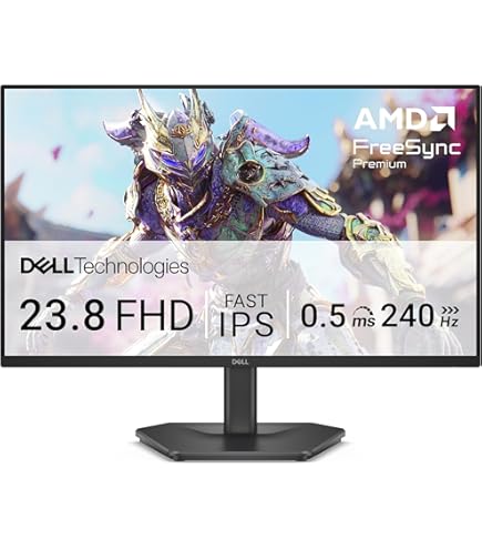 Amazon.co.jp: Dell ゲーミングモニター 23.8インチ 1ms/165Hz/スリム