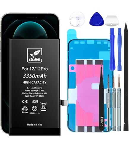 Amazon | iFactory iPhone 12Pro バッテリー 交換 互換 PSE準拠