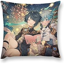 原神/行秋/重雲/クッション/GIGO/ロングクッション/非売品 原神/行秋/重雲/クッション/GIGO/ロングクッション/非売品
