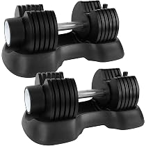 Amazon | STEADY 可変式ダンベル 20kg 2個set【2kg～20kg 7段階調節 