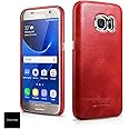 ICARER Samsung GALAXY S7 ケース 本革 ビンテージレザー 全3色 レッド 【日本正規代理店品】