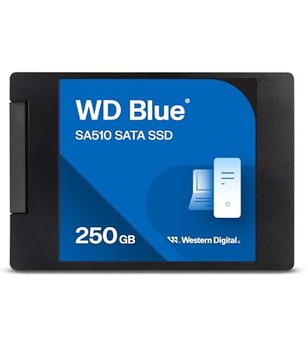 WD Blue 3D NAND 250GB PC SSD - SATA III 6 Gb/s, 2.5