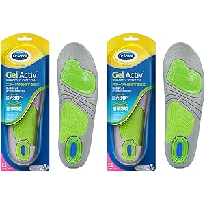 インソール 衝撃吸収 中敷き 消臭 ドクターショール ジェルアクティブ アクティブプラス 運動などの強い衝撃用 S(22… インソール 衝撃吸収 中敷き 消臭 ドクターショール ジェルアクティブ アクティブプラス 運動などの強い衝撃用 S(22…