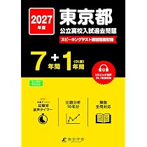 【書込みなし3万円相当】【まず親が過去問分析】ena 都立高入試問題集　6年分 最新版 ＞ 東京都公立高校 2027年度版【 過去問 7+1年分 】 東京都立