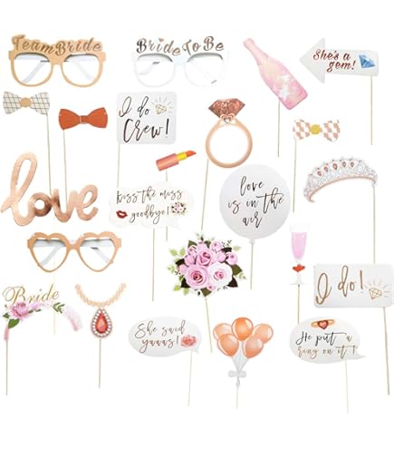 Amazon.co.jp: 【ノーブランド品】フォトプロップス31点セット(HAPPY