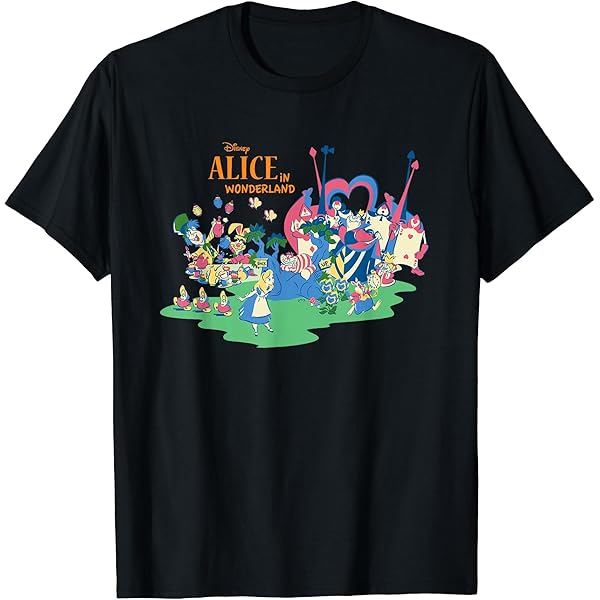 Amazon | ディズニー 不思議の国のアリス キャラクター Tシャツ | T