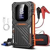 ジャンプスターター 車 12v バイク じゃんふすたーたー 【2026革新・強力瞬間始動】ピーク電流6000A 最大7.5Lガソリン 6.5Lディーゼル車対応 スマートクリップ 10種類の安全保護 16000mAh LED照明 モバイルバッテリー機能 ジャンプ スターター ジャンピングスターター バッテリーブースター バッテリーチャージャー エンジンスターター 収納ケース付き PSE認証済み
