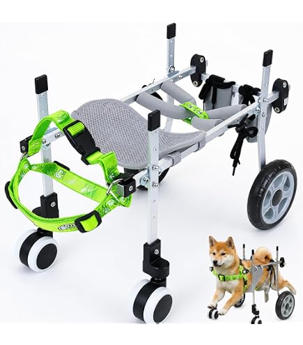 Amazon.co.jp: Klivex犬 車椅子 前足をサポートする4輪犬用車椅子 (X