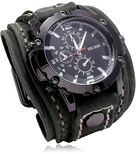 Amazon.co.jp: Sbdsyue(ユェ) レトロメンズ腕時計 バングルクォーツ PU