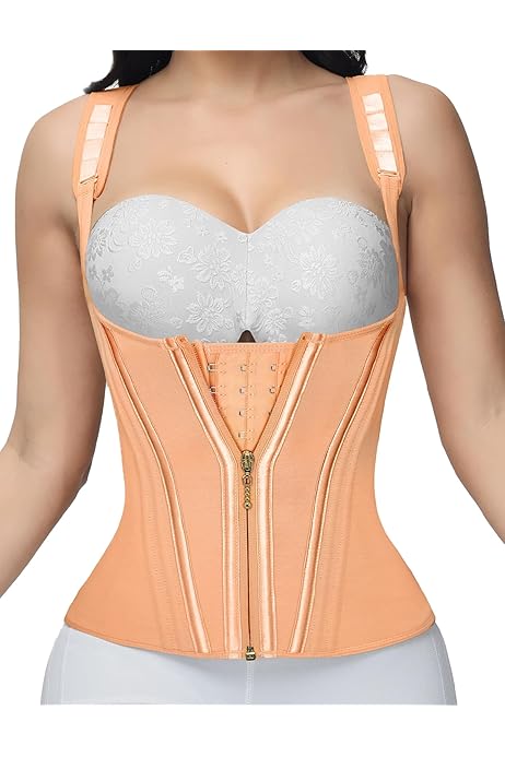 Corset Shapewear ECOWALSON Waist Trainer For Women Latex Corset