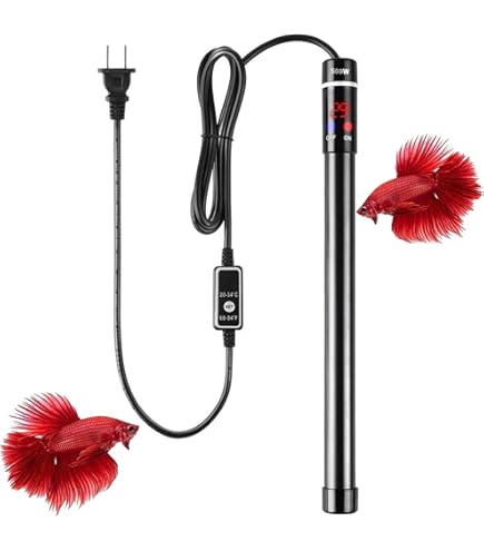 Amazon | 水槽ヒーター ヒーター 90cm用 500W 加熱棒 温度調節可能 LED