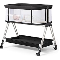 Fodossベビーベッド Amazon.com: Fodoss Baby Bassinets Bedside Sleeper - All Mesh
