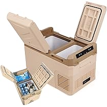 Amazon.co.jp: 【分けて、使える。】 車載冷蔵庫 25L ポータブル