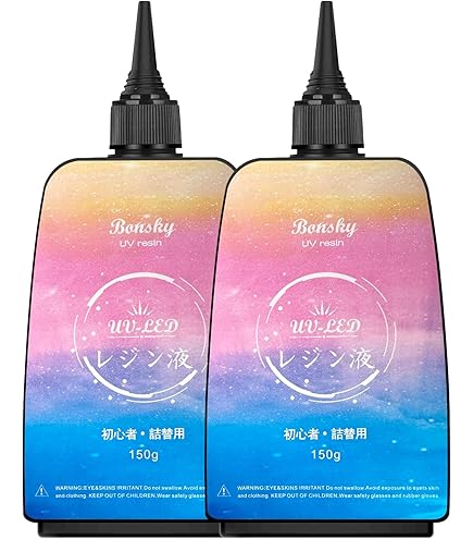 Amazon | Bonsky レジン液 UVレジン液 300g 初心者詰替用 大容量 UV