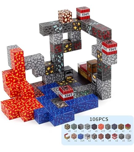 Amazon.co.jp: KOVOL マインクラフト 磁石 マイクラ風