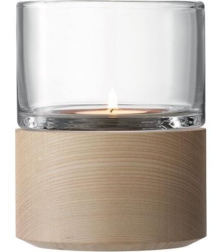 Amazon.co.jp: LSA(エルエスエー) フラワーベース(花器) ウッド台