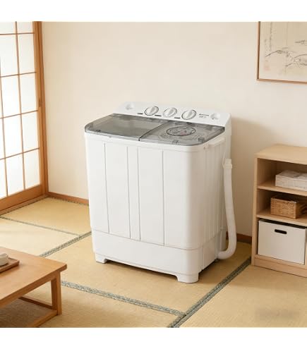 Amazon | 二槽式洗濯機 洗濯容量7kg 脱水容量5.5kg 二層式 洗濯機