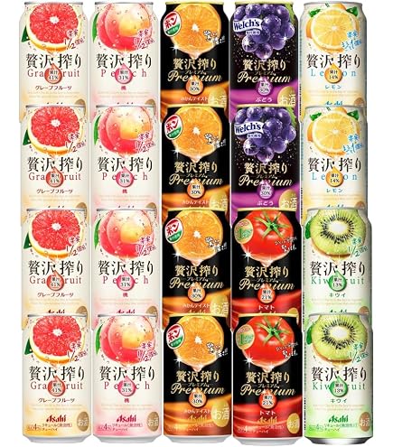 Amazon.co.jp: 【Amazon.co.jp限定】アサヒ贅沢搾り4種飲み比べ