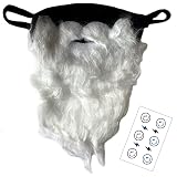 Amazon Co Jp Fkstyle コスプレ 変装 仮装 サンタ 帽子 つけヒゲ 白ひげ マスク 2点セット 並行輸入品 ホビー