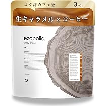 Amazon.co.jp: エゾボリック ホエイ プロテイン 3kg キャラメル 