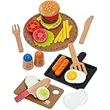 はじめてのおままごと 洋食屋さんセット マグネット 木のおもちゃ 知育玩具 ままごと ウッディプッディ
