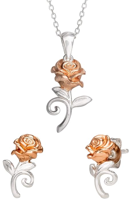 Disney Beauty and the Beast Jewelry Set 