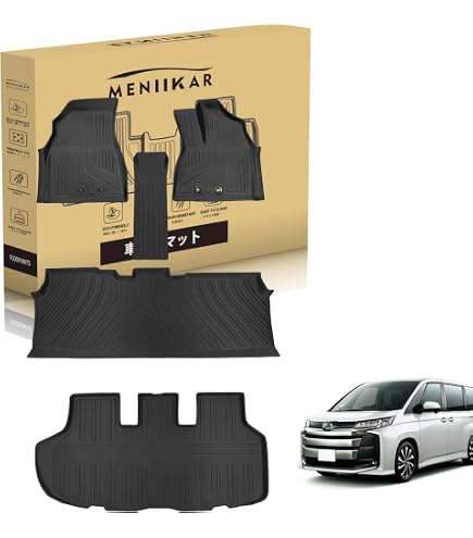 エスティマ　（注　80系VOXY/NOAH/専用設計）マット5枚 Amazon | トヨタ ノア ヴォクシー 80系 車種専用設計 3D フロアマット
