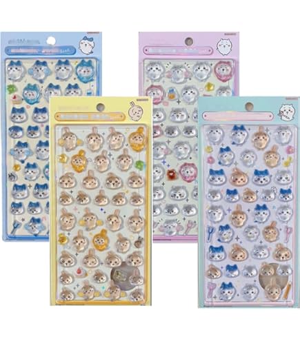 Amazon | [Farstyle] 6枚セット シール ぷくぷく レリーフシールセット