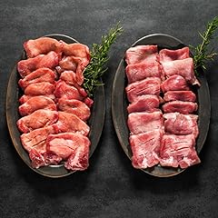 はらからの逸品 成牛&仔牛の食べ比べセット 牛たん 厚切り ギフト 秘伝の塩味職人仕込み 職人こだわりの厚切り7mmカット 化粧箱 BBQ 焼肉 成牛・仔牛セット 1kg おつまみ 冷凍 高級 宮城県製造 業務用 家庭用 柔らかい (1kg（仔牛25