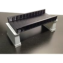 Amazon | Outland Models 鉄道模型風景 桟橋Zゲージの桁橋-黒/ダブル
