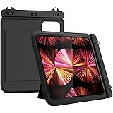 タブレット防水ケース ATiC スタンド仕様 12インチ以下のタブレット適用 透明 首掛けバンド付き 浴室 お風呂 プール 水泳 砂浜 海水浴 iPad 第10世代 10.9 2022/iPad pro 11 2022/iPad Pro 11 202