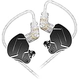 KZ ZSN Pro X IEM インイヤーバズモニター HiFi KZ 有線イヤホン ハイブリッドデュアルドライバー付き 1ba 1dd ハイファイミュージシャン インイヤーイヤホン 取り外し可能 絡まないケーブル (マイクなし)