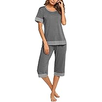 Capri Pants Sleepwear Pjs Sets 