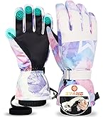 Amazon | スキーグローブ 防寒手袋 【極暖3倍保温・全天候対応】 5本指