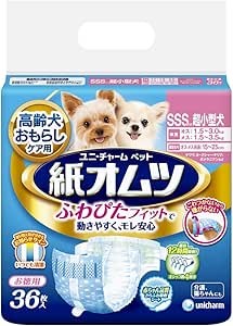 ペット用紙オムツ Sssサイズ 超小型犬 36枚 紙おむつ