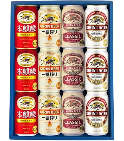 Amazon.co.jp: 【ギフト用】キリン ビールギフト 4種類12本セット（一