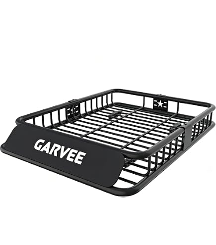 Amazon.co.jp: 117×91×13cm ルーフラックバスケット 車載用 キャリア 