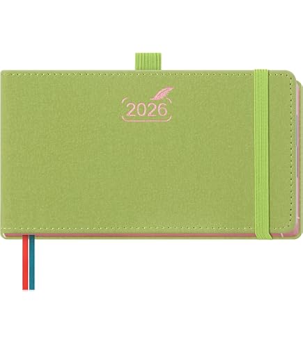 Collins Essentials A5 Academic Year Planner - July 2025 To July 2026, Day-to-Page Diary, Lime - View #12