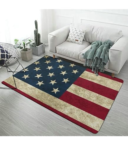 Amazon｜カーペット アメリカ国旗 星条旗 ラグマット 100×150cm 絨毯