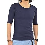 Amazon アダマス Vネック 5分袖 半袖 Tシャツ 無地 メンズ Tシャツ カットソー 通販