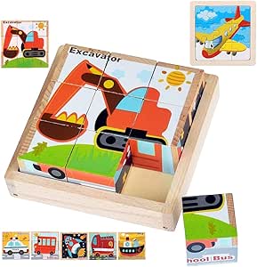 サクラチェッカー 知育玩具 キューブパズル 幼児 木のおもちゃ 9キューブ 六面体パズル 絵のやらせ評価 口コミをチェック