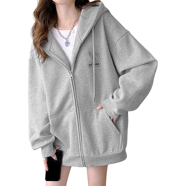 Moilyuko トレーナー レディース ジップアップ ゆったり パーカー 裏起 Amazon.co.jp: Moilyuko トレーナー レディース ジップアップ ゆったり