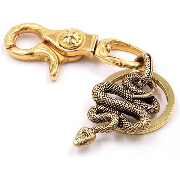 【WEIRDO】真鍮製 スパナ型キーホルダー カラビナ WEIRDO】真鍮製 スパナ型キーホルダー カラビナ WEIRDO】真鍮製