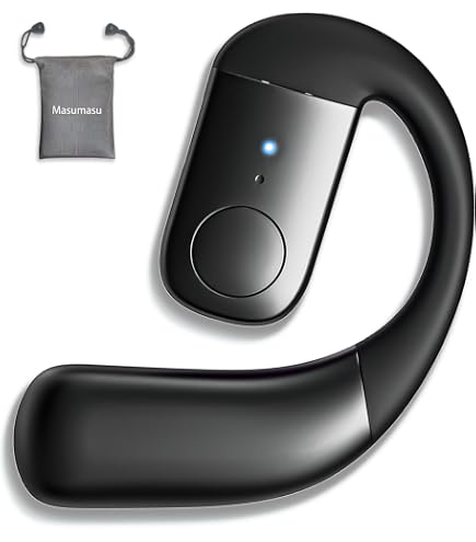 Amazon.co.jp: 骨伝導 イヤホン Bluetooth 片耳ヘッドホン 音声拡聴