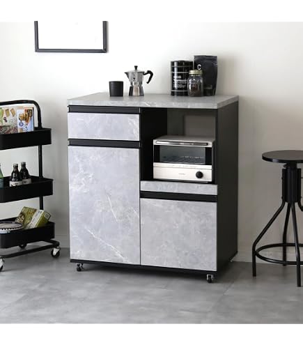 Amazon｜[エムケー精工] レンジ台 (米びつ) 米容量12kg (幅48cm