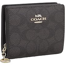 ✨️未使用品✨️ コーチコンパクト スナップ ウォレット レザー 財布 ブラック COACH】コーチ 財布 スタッズ ぺブルレザー ロゴ チャーム