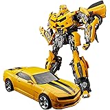 トランスフォーマー バンブルビー 30cm 変形ロボットおもちゃ 亜鉛合金製 塗装済み可動フィギュア 子供用ギフト (バンブルビー)