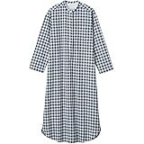 Amazon 無印良品 パジャマ 二重ガーゼクルタ レディース ネイビー ルームワンピース ネグリジェ 通販